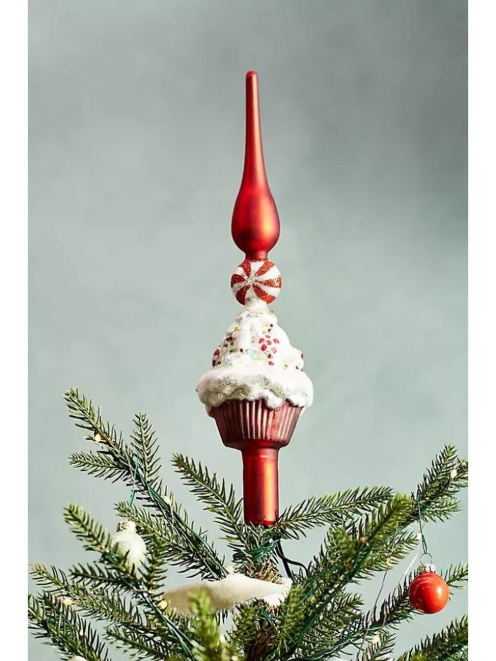 NWT Anthropologie Terrain Glass Cupcake Tree Topper